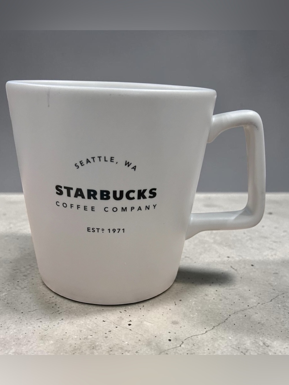 Starbucks 2018 Seattle WA Est 1971 White Ceramic Coffee Mug 18 oz